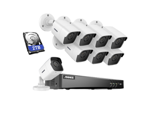 ANNKE 8CH Security Camera System, H.265+ 5-in-1 4K DVR Recorder with AI Human/Vehicle Detection, 8X 5MP IP67 CCTV Outdoor Cameras with 100ft Night Vision, Smart IR, Work with Alexa, 2TB HDD ANNKE 8CH Security Camera System, H.265+ 5-in-1 4K DVR Recorder with AI Human/Vehicle Detection, 8X 5MP IP67 CCTV Outdoor Cameras with 100ft Night Vision, Smart IR, Work with Alexa, 2TB HDD