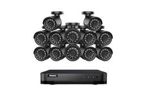 ANNKE 2MP CCTV H.265+ Surveillance Camera System,16CH 5-in-1 DVR with 0TB HDD,12pcs Wired 1080p HD Bullet Cameras with IR 100ft Night Vision, Motion Alerts, IP66 Waterproof, Security Kit, Remote Acces ANNKE 2MP CCTV H.265+ Surveillance Camera System,16CH 5-in-1 DVR with 0TB HDD,12pcs Wired 1080p HD Bullet Cameras with IR 100ft Night Vision, Motion Alerts, IP66 Waterproof, Security Kit, Remote Acces
