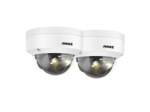 ANNKE 3K IP 2PCS Camera, H.265+ 5MP Dome PoE Camera, AI Human Vehicle Detection, Outdoor Security Camera w/Audio, 100 FT EXIR 2.0 Night Vision, Smart Dual Light, Built-in microphone, IP67 ANNKE 3K IP 2PCS Camera, H.265+ 5MP Dome PoE Camera, AI Human Vehicle Detection, Outdoor Security Camera w/Audio, 100 FT EXIR 2.0 Night Vision, Smart Dual Light, Built-in microphone, IP67