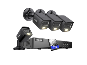 ANNKE 8CH Wired Outdoor Security Camera System with AI Human/Vehicle Detection, 5MP Lite H.265+ CCTV DVR Recorder and 4 x 1080P Surveillance Cameras, Email Alert with Snapshots, 2TB HDD, Black ANNKE 8CH Wired Outdoor Security Camera System with AI Human/Vehicle Detection, 5MP Lite H.265+ CCTV DVR Recorder and 4 x 1080P Surveillance Cameras, Email Alert with Snapshots, 2TB HDD, Black