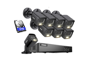 ANNKE 8CH Wired Outdoor Security Camera System with AI Human/Vehicle Detection, 5MP Lite H.265+ CCTV DVR Recorder and 8 x 1080P Surveillance Cameras, Email Alert with Snapshots, 2TB HDD, Black ANNKE 8CH Wired Outdoor Security Camera System with AI Human/Vehicle Detection, 5MP Lite H.265+ CCTV DVR Recorder and 8 x 1080P Surveillance Cameras, Email Alert with Snapshots, 2TB HDD, Black