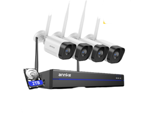 ANNKE 4K Security Camera System, 4pcs Wireless 8MP IP Cameras with 16CH 8MP NVR for Home Security Outdoors, Motion Detection, Two-Way Audio, 100ft Night Vision, Compatible with Alexa, 2TB HDD, IP66 ANNKE 4K Security Camera System, 4pcs Wireless 8MP IP Cameras with 16CH 8MP NVR for Home Security Outdoors, Motion Detection, Two-Way Audio, 100ft Night Vision, Compatible with Alexa, 2TB HDD, IP66