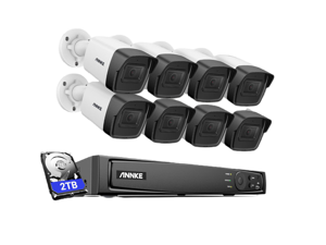 ANNKE H800 8CH Bullet PoE Security Camera System with 12MP H.265+ NVR, 8X 5MP Outdoor IP Camera, 2TB HDD, Audio Recording, 100 ft EXIR 2.0 Night Vision, IP67 Weatherproof, 24/7 Video Surveillance ANNKE H800 8CH Bullet PoE Security Camera System with 12MP H.265+ NVR, 8X 5MP Outdoor IP Camera, 2TB HDD, Audio Recording, 100 ft EXIR 2.0 Night Vision, IP67 Weatherproof, 24/7 Video Surveillance