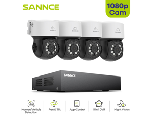 SANNCE 8 Channel 1080P Outdoor CCTV Camera System, 4pcs 1080P Weatherproof Home Security Camera, Motion Detection, Email &APP Alert, P2P, 1080P Live Viewing CCTV Kits SANNCE 8 Channel 1080P Outdoor CCTV Camera System, 4pcs 1080P Weatherproof Home Security Camera, Motion Detection, Email &APP Alert, P2P, 1080P Live Viewing CCTV Kits