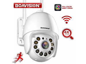 Security Camera Outdoor, Wireless WiFi IP Camera,Motion Detection, auto Tracking,2.4ghz Two Way Talk,HD 1080P pan Tile Full Color Night Vision Waterproof Outdoor Surveillance Boavision HD22M102M Security Camera Outdoor, Wireless WiFi IP Camera,Motion Detection, auto Tracking,2.4ghz Two Way Talk,HD 1080P pan Tile Full Color Night Vision Waterproof Outdoor Surveillance Boavision HD22M102M