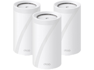 TP-Link Quad-Band WiFi 7 BE33000 Whole Home Mesh System (Deco BE95) | 16-Stream | 2 × 10G + 2 × 2.5G Ports Wired Backhaul, 12 × High-Gain Antennas | VPN, AI-Roaming, 4×4 MU-MIMO, HomeShield (3-Pack) TP-Link Quad-Band WiFi 7 BE33000 Whole Home Mesh System (Deco BE95) | 16-Stream | 2 × 10G + 2 × 2.5G Ports Wired Backhaul, 12 × High-Gain Antennas | VPN, AI-Roaming, 4×4 MU-MIMO, HomeShield (3-Pack)