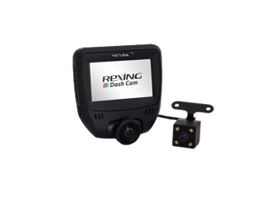 Rexing V360 Dual Channel Dashboard Camera Recorder Car Dash Cam with Rear Camera, 360 Degree Wide Angle, G-Sensor, WDR, Loop Recording