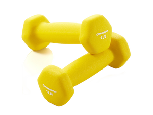 Philosophy Gym Neoprene Dumbbell Hexagon Hand Weights, 1 lb Pair - 2 lb Total Philosophy Gym Neoprene Dumbbell Hexagon Hand Weights, 1 lb Pair - 2 lb Total