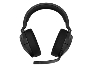 Corsair HS55 Wireless CORE Gaming Headset - Low-Latency 2.4Ghz, Up to 50ft Bluetooth Range, Lightweight Construction, Tempest 3D AudioTech Support on PS5, Omni-Directional Microphone - Black