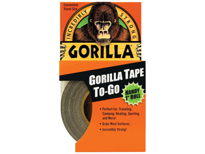 Gorilla Glue 6100102 Black Gorilla Tape Handy Roll, 1-In. X 30-Ft. Gorilla Glue 6100102 Black Gorilla Tape Handy Roll, 1-In. X 30-Ft.