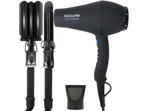 BaByliss Pro Porcelain Ceramic Gift Box (Dryer, Waver, Curling Iron) Black #BPPP7