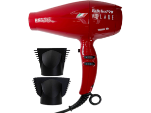 BaByliss Pro Volare Nano Titanium Professional Quality Italian Performance Hair Dryer 2000-Watt Blow Dryer (Red) #BRVOL1