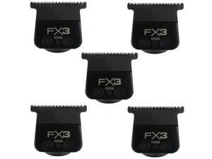 BaByliss Pro FX3 Titanium Carbon-Nitride Standard-Tooth Ultra-Thin Replacement T-Blade #FX703B -5 Count