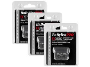 BaByliss PRO Deep Tooth Graphite Replacement Blade BB-FX707B2- 3 Unit