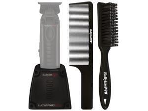BaByliss Pro LO-PROFX Trimmer Charging Base FX726BASE with Fade Brush and 9" Comb