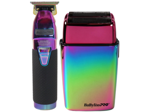 BaByliss Pro LIMITEDFX Collection Limited Edition Trimmer and Double Foil Shaver Irredescent #FXDUOFS2TRB BaByliss Pro LIMITEDFX Collection Limited Edition Trimmer and Double Foil Shaver Irredescent #FXDUOFS2TRB