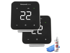 2-Pack Honeywell D6 Pro Wi-Fi Ductless Controller Black + LCD Cleaner 2-Pack Honeywell D6 Pro Wi-Fi Ductless Controller Black + LCD Cleaner