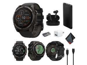 fenix 8 51mm Solar Sapphire Carbon Gray DLC Titanium with Black Gray Silicone fenix 8 51mm Solar Sapphire Carbon Gray DLC Titanium with Black Gray Silicone