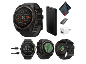 fenix 8 51mm Solar Sapphire Carbon Gray DLC Titanium with Black Gray Silicone fenix 8 51mm Solar Sapphire Carbon Gray DLC Titanium with Black Gray Silicone