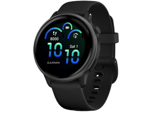 Garmin vívoactive® 6, Health and Fitness GPS Smartwatch, AMOLED Display, Up to 11 Days of Battery, Slate with Black Band