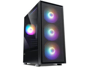 Zalman S6 ATX Mid-Tower Desktop Computer RGB Gaming PC Case, 4 Fans | High Airflow with 3x 140mm + 1x 120mm Fixed RGB LED Fans, USB Type-C 3.2, 360mm AIO Radiator & 345mm GPU Support Zalman S6 ATX Mid-Tower Desktop Computer RGB Gaming PC Case, 4 Fans | High Airflow with 3x 140mm + 1x 120mm Fixed RGB LED Fans, USB Type-C 3.2, 360mm AIO Radiator & 345mm GPU Support