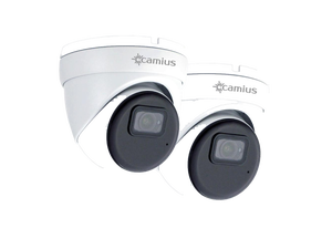 Camius 2K PoE Dome Security Camera with Audio, 2880x1620 30fps, Wide Angle 2.8mm 110° view, Built-in Mic, Night Vision, Sound, Human, Vehicle Detection, Mac, Mobile access - IRIS528R (2 Cameras only) Camius 2K PoE Dome Security Camera with Audio, 2880x1620 30fps, Wide Angle 2.8mm 110° view, Built-in Mic, Night Vision, Sound, Human, Vehicle Detection, Mac, Mobile access - IRIS528R (2 Cameras only)