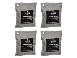 4pk Naturally Activated Air Purifying Deodorizer Bag Charcoal Color 200g