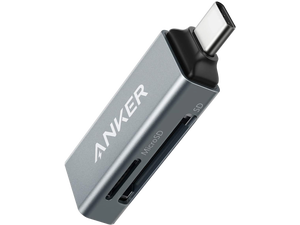 Anker SD Card Reader, 2-in-1 USB C Memory Card Reader for SDXC, SDHC, SD, MMC, RS-MMC, Micro SDXC, Micro SD, Micro SDHC Card, and UHS-I Cards Anker SD Card Reader, 2-in-1 USB C Memory Card Reader for SDXC, SDHC, SD, MMC, RS-MMC, Micro SDXC, Micro SD, Micro SDHC Card, and UHS-I Cards