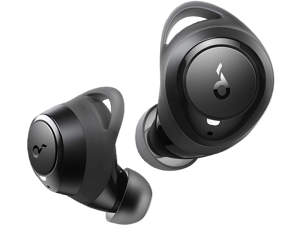 Soundcore by Anker Life A1 True Wireless Earbuds, Powerful Customized Sound, 35H Playtime, Wireless Charging, USB-C Fast Charge, IPX7 Waterproof, Button Control, Bluetooth Earbuds, Commute, Sports