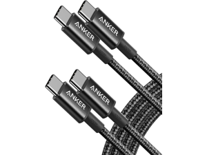 Anker 333 USB C to USB C Cable (6ft 100W, 2-Pack), USB 2.0 Type C Charging Cable Fast Charge for MacBook Pro 2020, iPad Pro 2020, iPad Air 4, Samsung Galaxy S21, Pixel, Switch, LG, and More (Black) Anker 333 USB C to USB C Cable (6ft 100W, 2-Pack), USB 2.0 Type C Charging Cable Fast Charge for MacBook Pro 2020, iPad Pro 2020, iPad Air 4, Samsung Galaxy S21, Pixel, Switch, LG, and More (Black)
