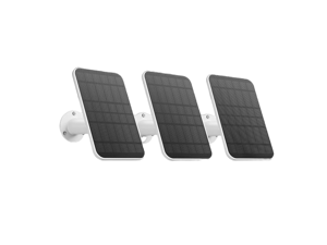 eufy Security Certified eufyCam Solar Panel 3 Packs, Compatible with eufyCam, Continuous Power Supply, 2.6W Solar Panel, IP65 Weatherproof White