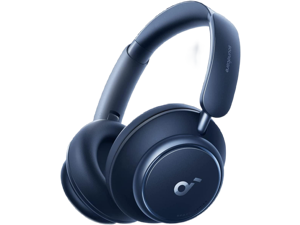 soundcore by Anker Space Q45 Adaptive Noise Cancelling Headphones, Reduce Noise by Up to 98%, Ultra Long 50H Playtime, App Control, Hi-Res Sound with Details, Bluetooth 5.3, Ideal for Traveling Blue