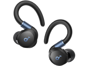 Soundcore Sport X20 by Anker, True-Wireless Workout Earbuds, Rotatable and Extendable Ear Hooks, Noise Cancelling, Deep Bass, IP68 Waterproof, Sweatproof, Dustproof, 48H Play, Sport Earbuds for Gym