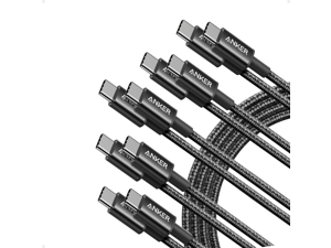 Anker USB C to USB C Cable, Type-C 60W Fast Charging Cable (6FT, 5Pack) for iPhone 16 Series, iPad mini 6 and More (Black) Anker USB C to USB C Cable, Type-C 60W Fast Charging Cable (6FT, 5Pack) for iPhone 16 Series, iPad mini 6 and More (Black)