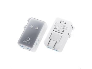 Anker Nano Travel Adapter, 5-Port Power Adapter with 2× USB-C, 2× USB-A, 1× 2-Pin AC Socket, Smart Temperature Control, Works in 200+ Countries, Not a Voltage Converter, Compact for Travel (1-Pack) Anker Nano Travel Adapter, 5-Port Power Adapter with 2× USB-C, 2× USB-A, 1× 2-Pin AC Socket, Smart Temperature Control, Works in 200+ Countries, Not a Voltage Converter, Compact for Travel (1-Pack)