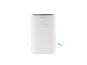 Bionaire True HEPA 360° Air Purifier for Medium Rooms, Air Filter for Allergens, Pets, and Dust with Quiet Setting and Night Light, 3 Speeds, White
