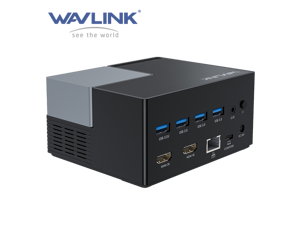 Wavlink USB-C Docking Station USB 3.0 Laptop Universal Dock with Dual HDMI ...