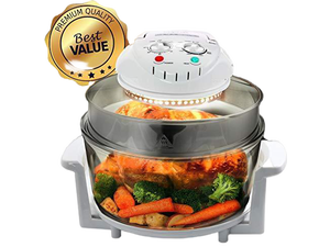 Megachef 930111879M Multipurpose Halogen Oven Air fryer in White, 13 quart Megachef 930111879M Multipurpose Halogen Oven Air fryer in White, 13 quart