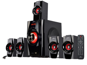 Befree Sound BFS-410 5.1 Channel Surround Sound Bluetooth Speaker System, Red Befree Sound BFS-410 5.1 Channel Surround Sound Bluetooth Speaker System, Red