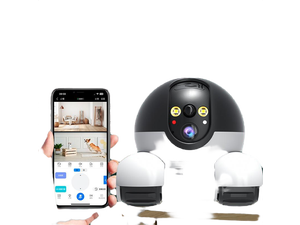 Movable 2MP+2MP Dual Lens Dual Screen Pet Robot WiFi Smart Home Security Camera P 360°/T 90° Rotation with Battery 2 Way Audio Motion Detection Alerts Full Color Night Vision Cat Dog Camera Movable 2MP+2MP Dual Lens Dual Screen Pet Robot WiFi Smart Home Security Camera P 360°/T 90° Rotation with Battery 2 Way Audio Motion Detection Alerts Full Color Night Vision Cat Dog Camera