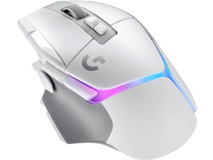 Logitech G502 X PLUS LIGHTSPEED Wireless RGB Gaming Mouse - Optical mouse with LIGHTFORCE hybrid switches, LIGHTSYNC RGB, HERO 25K gaming sensor, compatible with PC - macOS/Windows  - White
