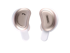 REMAX TWS-1 Half Moon Shaped Bluetooth 4.2 Wireless Bluetooth Earphone with Charging Box (Gold) REMAX TWS-1 Half Moon Shaped Bluetooth 4.2 Wireless Bluetooth Earphone with Charging Box (Gold)