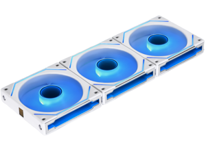 LIAN LI UNI FAN SL INFINITY 120 RGB WHITE  3 PCS PACK ---UF-SLIN120-3W  ( L Connect 3.0 Controller included)