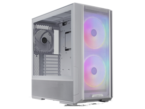 LIAN LI LANCOOL 216RW White Steel / Tempered Glass ATX Mid Tower Computer Case ,2x 16 cm ARGB Fans Included ----LANCOOL 216RW