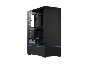 LIAN LI SUP01 Black Steel / Tempered Glass ATX Mid Tower Computer Case ----SUP01X