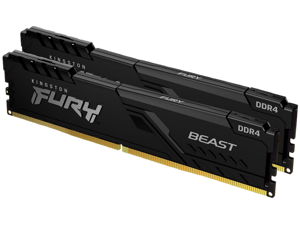 Kingston FURY Beast 32GB (2 x 16GB) 288-Pin PC RAM DDR4 3200 (PC4 25600) Memory (Desktop Memory) Model KF432C16BBK2/32 Kingston FURY Beast 32GB (2 x 16GB) 288-Pin PC RAM DDR4 3200 (PC4 25600) Memory (Desktop Memory) Model KF432C16BBK2/32