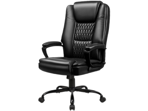Vitesse Home Office Chair, 400LBS Big and Tall Computer Chair Heavy Duty Design, Ergonomic High Back Cushion Lumbar Back Support, Adjustable Executive Leather with Armrest Vitesse Home Office Chair, 400LBS Big and Tall Computer Chair Heavy Duty Design, Ergonomic High Back Cushion Lumbar Back Support, Adjustable Executive Leather with Armrest