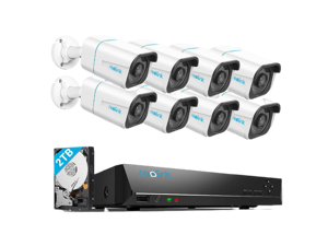 Reolink 8CH 4K Security Camera System, 8pcs 8MP Smart Person/Vehicle Detection Wired Outdoor PoE IP Cameras and 8CH 2TB HDD NVR for 24/7 Recording, Remote Access - RLK8-810B8-A Reolink 8CH 4K Security Camera System, 8pcs 8MP Smart Person/Vehicle Detection Wired Outdoor PoE IP Cameras and 8CH 2TB HDD NVR for 24/7 Recording, Remote Access - RLK8-810B8-A