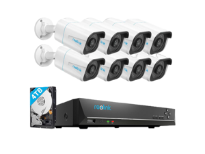 Reolink 16CH 4K Security Camera System, 8pcs 8MP Smart Person/Vehicle Detection Wired Outdoor Audio PoE IP Cameras,16CH 4TB HDD NVR for 24/7 Recording, RLK16-810B8-A Reolink 16CH 4K Security Camera System, 8pcs 8MP Smart Person/Vehicle Detection Wired Outdoor Audio PoE IP Cameras,16CH 4TB HDD NVR for 24/7 Recording, RLK16-810B8-A