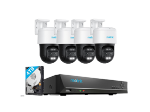 REOLINK 16CH 4K PTZ Security System, 4pcs Trackmix PoE, IP PoE Outdoor Cameras 6X Hybrid Zoom, Auto Tracking, Human/Vehicle/Pet Detection +1pc RLN16-410 8CH NVR with Built-in 4TB HDD H.265 REOLINK 16CH 4K PTZ Security System, 4pcs Trackmix PoE, IP PoE Outdoor Cameras 6X Hybrid Zoom, Auto Tracking, Human/Vehicle/Pet Detection +1pc RLN16-410 8CH NVR with Built-in 4TB HDD H.265